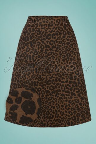 50er Workwear Chinchback Swing Rock in Leopard