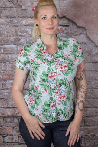 Blutsgeschwister Bluse Sonny and Me Blousette Beach Babe von Rockabilly Rules