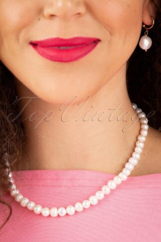 50s Pearls Are A Girl's Best Friend Necklace in Ivory