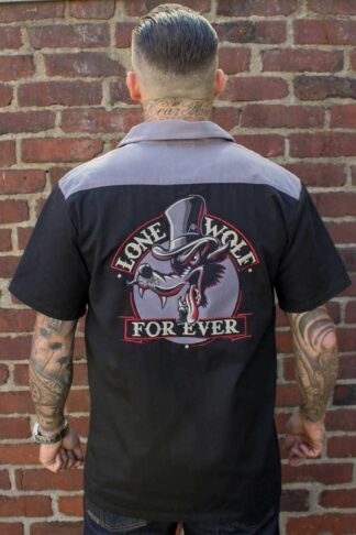 Rumble59 - Worker Shirt - Lone wolf forever von Rockabilly Rules