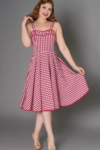 Timeless London Sommer Kleid Angie Vichy von Rockabilly Rules