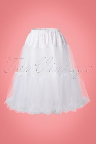 50s Polly Petticoat in White
