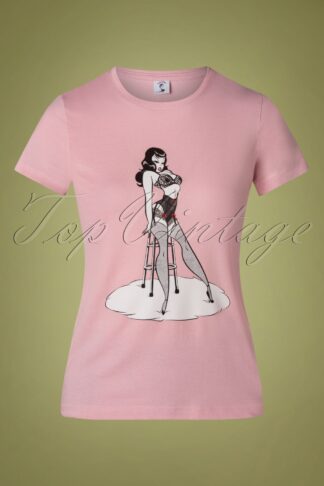 50s Bettie T-Shirt in Pink