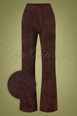 60s Flared Remi Pants in Choco