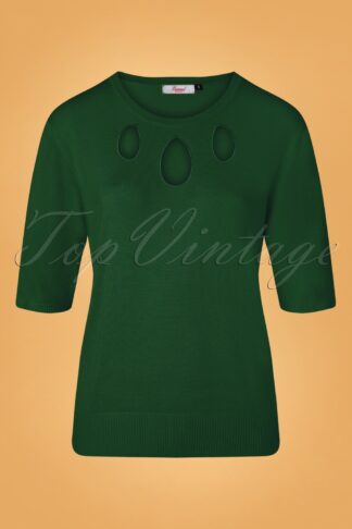 50s The Marilyn Knit Jumper in Green