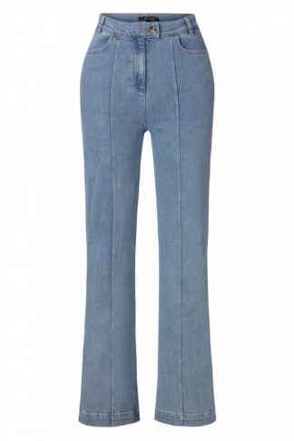 70s Ella Pintuck Strata Denim Pants in Heaven Blue