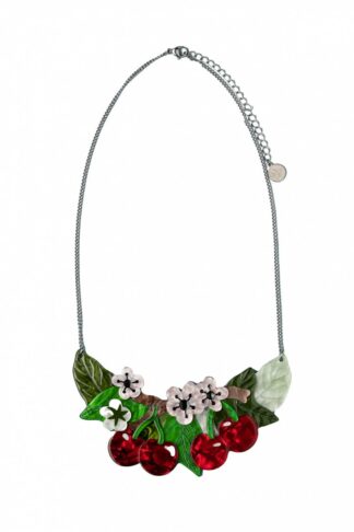 Blossoming Cherries Statement Necklace