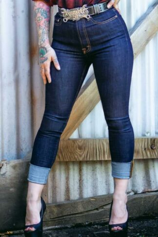 Rumble59 Ladies Denim - High-waisted Skinny Jeans - Second Skin #31/32