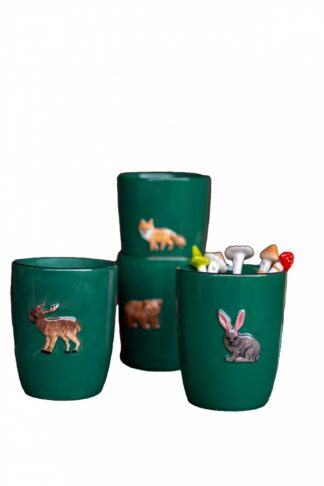 Forest Animal Mugs Set of 4