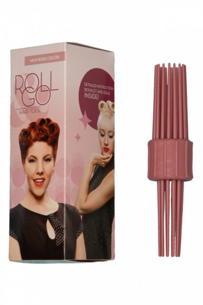 Vintage Hairstyling: RollGo Pin Curl Hair Tool Set in Rose