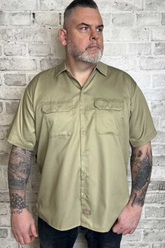 Dickies - Short Sleeve Work Shirt REC, khaki #3XL