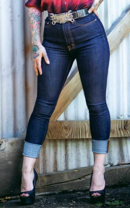 Rumble59 Ladies Denim - High-waisted Skinny Jeans - Second Skin #30/32
