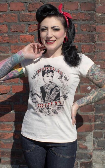 Rumble59 - Ladies T-Shirt - Tattoed at Tiffany's - offwhite #S