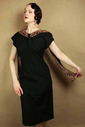 Collectif Straight Dress Lorelei Leopard #10