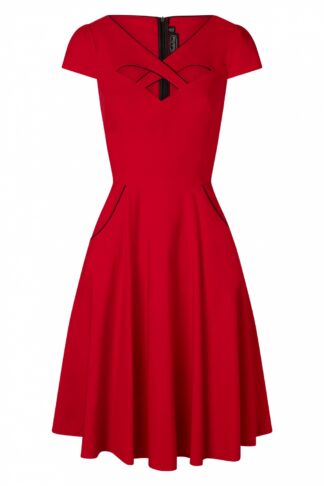 Connie Swing Kleid in Rot