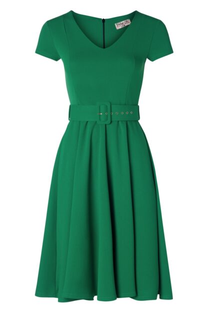 Bonnie Swing Kleid in Smaragdgrün