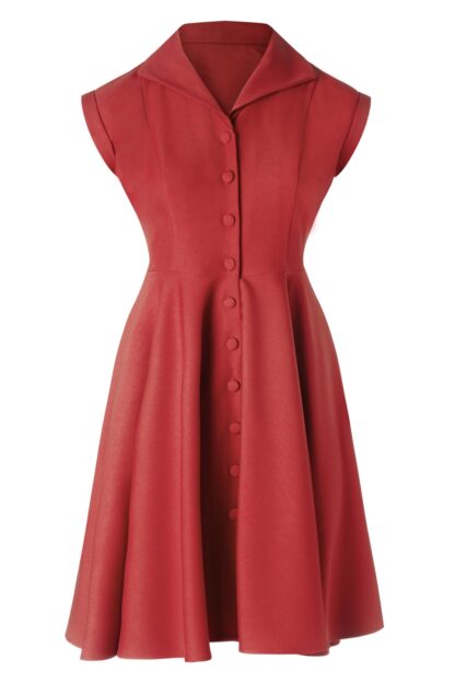 Doll Swing Kleid in Rot