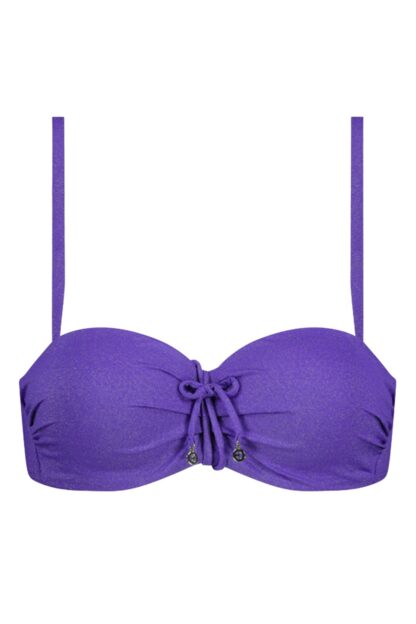 Evening Glam Padded Bikini Top in Purple