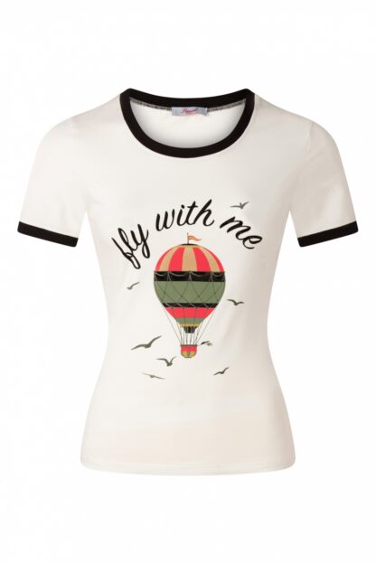 Fly With Me T-Shirt in Off White