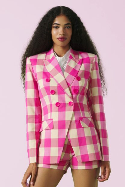 Loretta Blazer Jacket in Pink