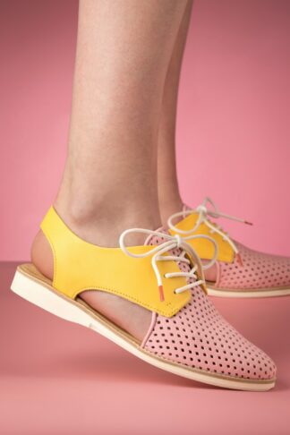 Derby Slingback Punch Schuhe in Pink Lemonade