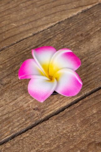 Haarspange Plumeria Hawaii Blüte, pink