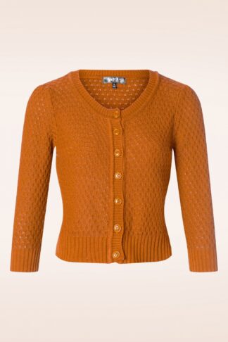 Jennie Strickjacke in Hellorange