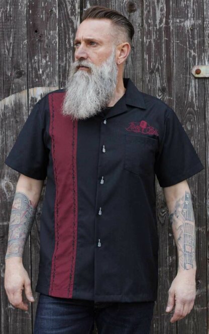 Rumble59 - Lounge Shirt - Sound of Rock'n'Roll - bordeaux #3XL