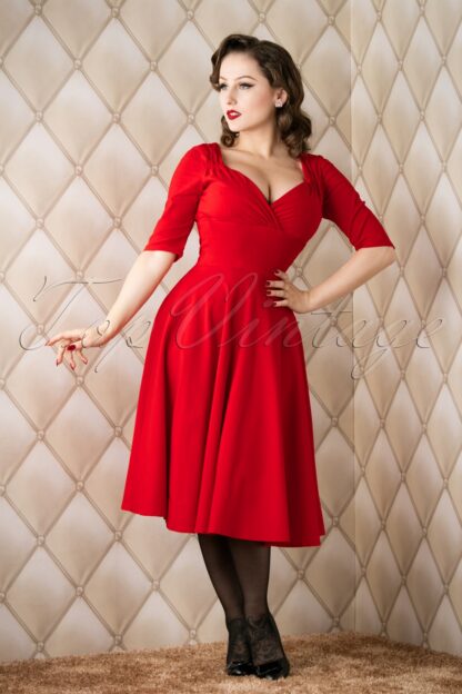 Trixie Doll Swingkleid in Rot