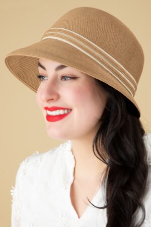 Diana Cloche Strohhut in Sand