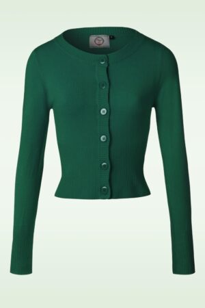 Dolly Cardigan in Dunkelgrün