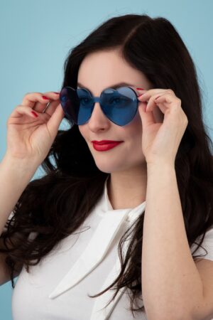 Heart Sonnenbrille in Blau