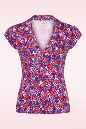 Mein Cher Cache-Coeur Top in Reef Meadow.