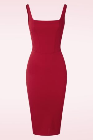 Scarlett Etuikleid in Rot
