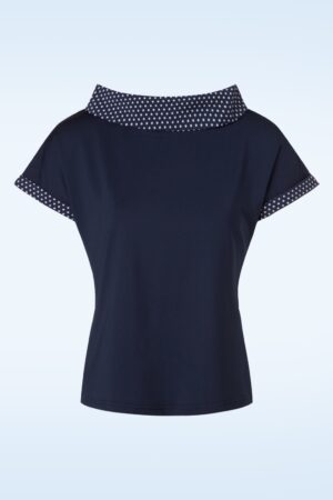 Alicia Bluse in Navy