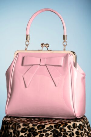 Amerikanische Vintage Lacktasche in Pink