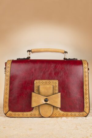 Antike Handtasche in Rot