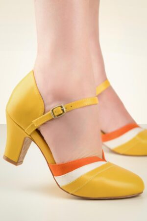 Ava Walking On Sunshine Pumps in Gelb
