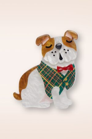 Barney the British Bulldog Brosche