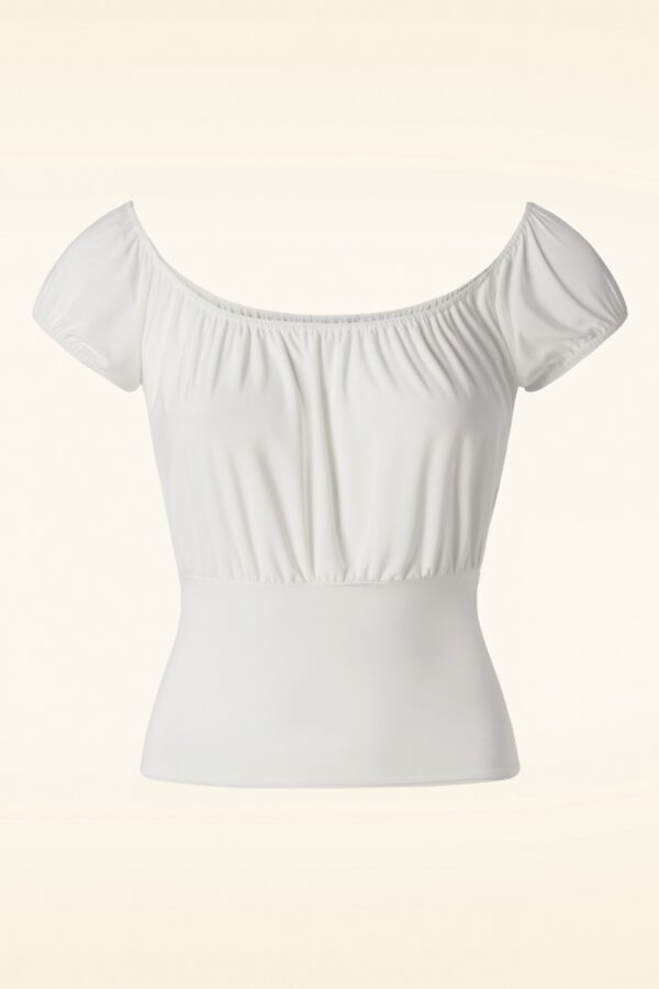 Belinda Off Shoulder Top in Weiß