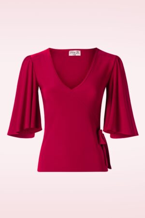 Belle Slinky Top in Rot