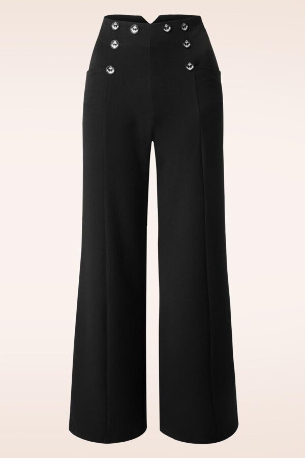Bleiben Sie eine Weile Hose in Schwarz