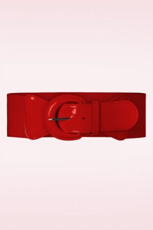 Corinne Elastischer Gürtel in Rot