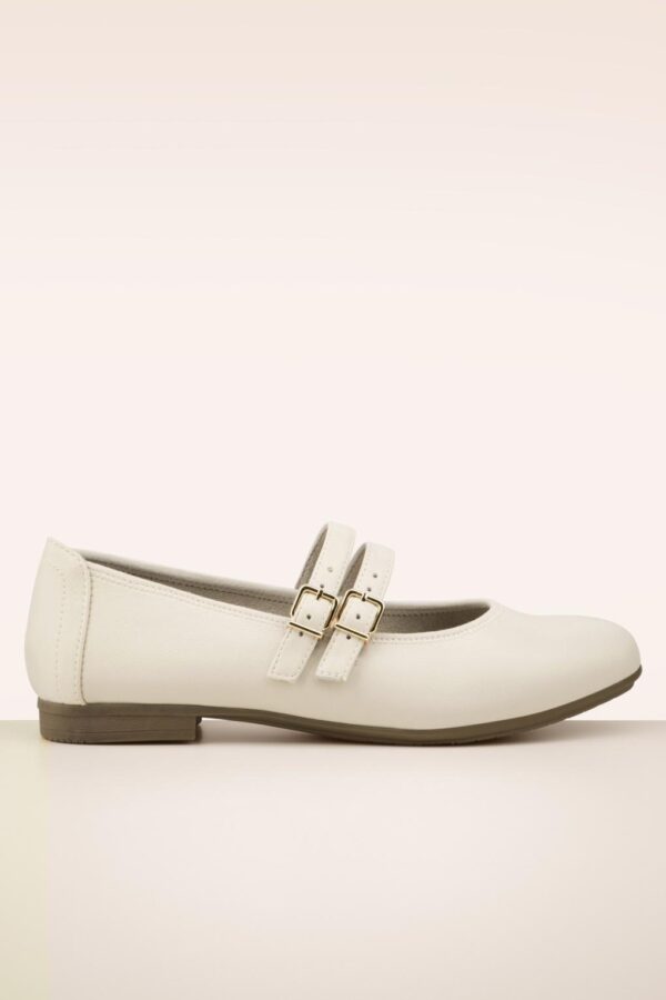 Diana Softline Vegan Ballerinas in Creme