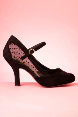 Elegante Punkte-Pumps in Schwarz