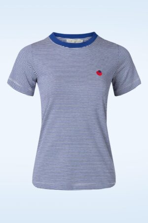 Endless Horizon T-Shirt in Blau und Weiß