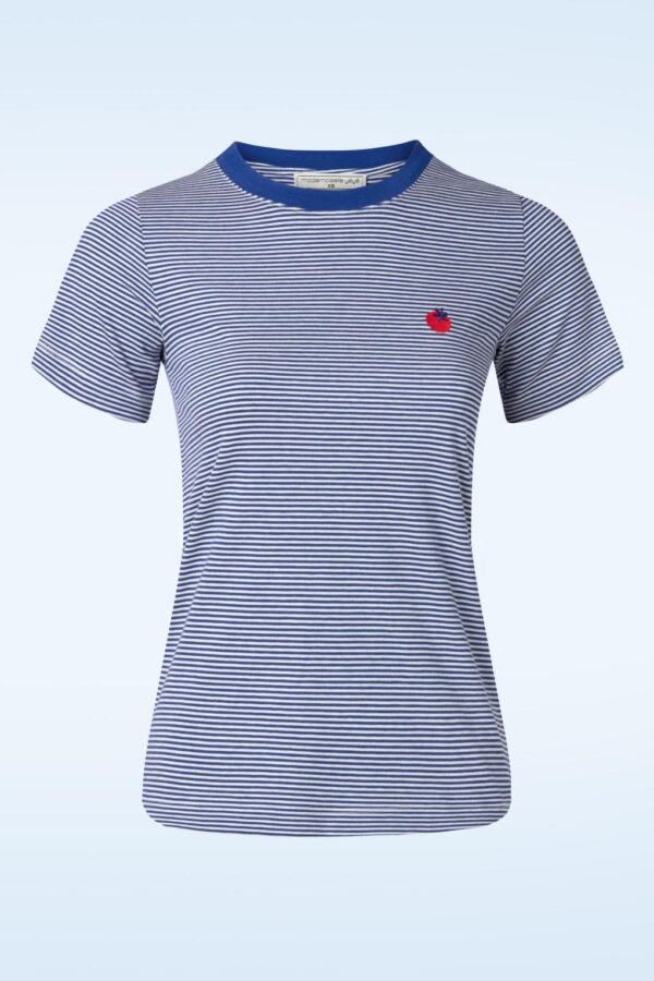 Endless Horizon T-Shirt in Blau und Weiß