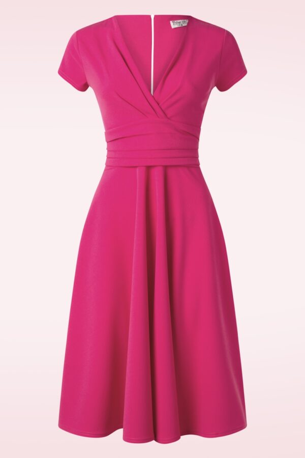 Esmeralda Swing Kleid in Knallrosa