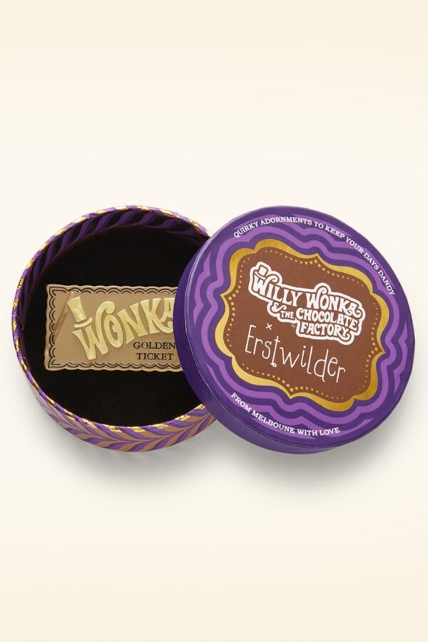 Goldenes Ticket Brosche
