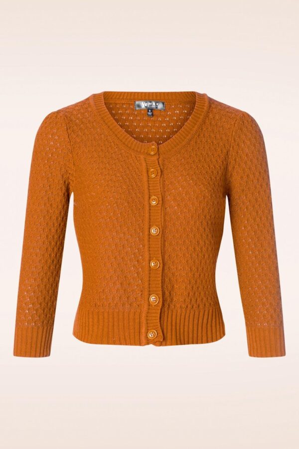 Jennie Strickjacke in Hellorange